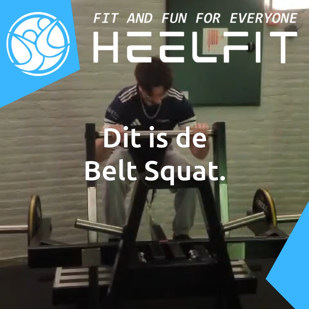 Belt Squat-apparaat bij HeelFit, squattraining zonder druk op de rug.